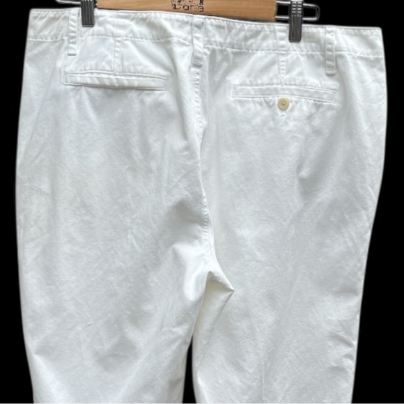 Lauren Ralph Lauren Size 16 White Wide-Leg Cotton Pants Classic Clean - Picture 5 of 8